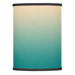 Teal and sand yellow gradient lamp shade