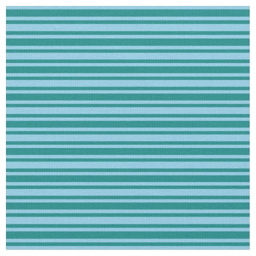 Teal and Sky Blue Stripes Pattern Fabric