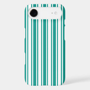 Teal and white candy stripes iPhone 17 air case