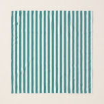 Teal and white candy stripes scarf<br><div class="desc">Teal and white candy stripes</div>