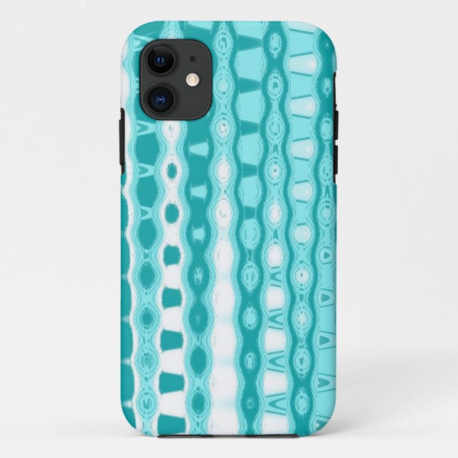 Teal and white Case-Mate iPhone case (Back)