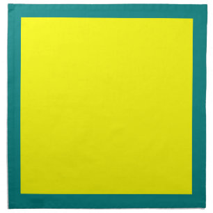 Teal and Yellow Napkins