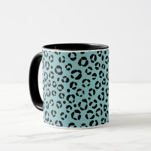 Teal Animal Print Mug