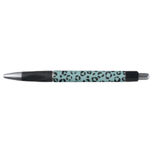 Teal Animal Print Pen