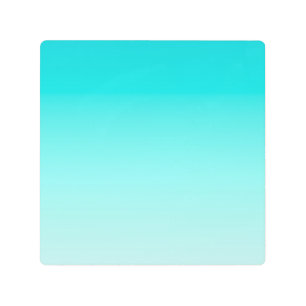 Teal aqua gradient metal print