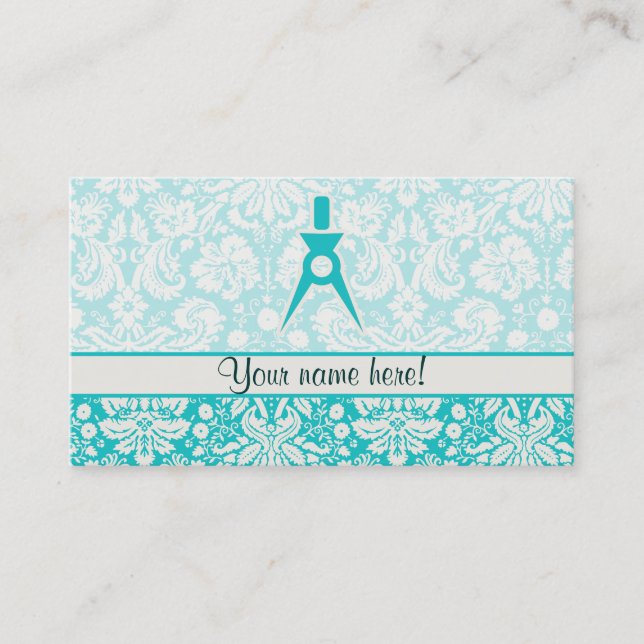 Teal Architect Business Card (Front)