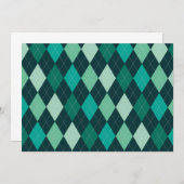 Teal argyle pattern (Front/Back)