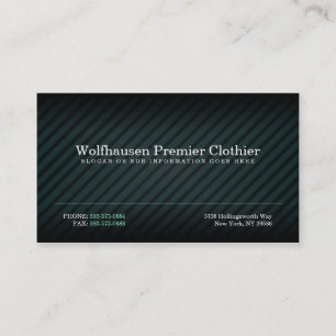 Teal Armani Suit Business Cards