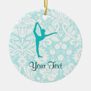 Teal Ballet Ceramic Ornament by SportsWare at Zazzle