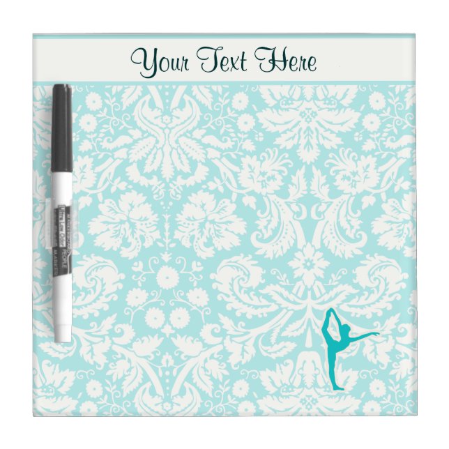 Teal Ballet Dry-Erase Board (Front)