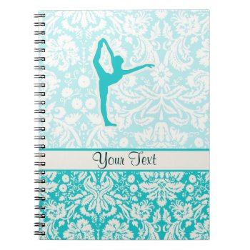 Teal Ballet Notebook by SportsWare at Zazzle