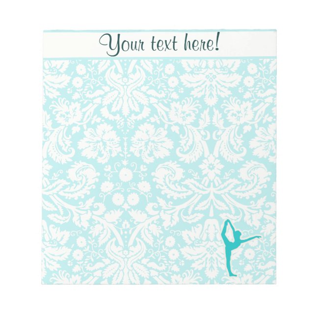 Teal Ballet Notepad (Front)