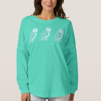 Teal Barn Owls Women's Spirit Jersey Shirt