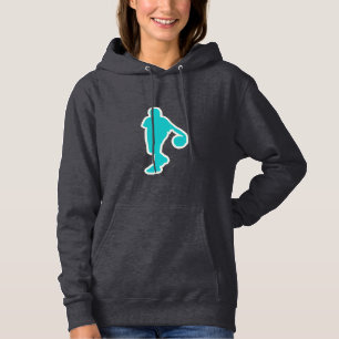 Teal Basketball Hoodie