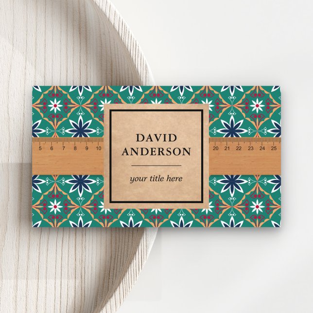 Teal Bathroom Kitchen Flooring Tiles Installer Business Card (Creator Uploaded)