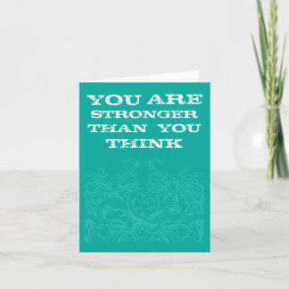 Teal Be Strong Card