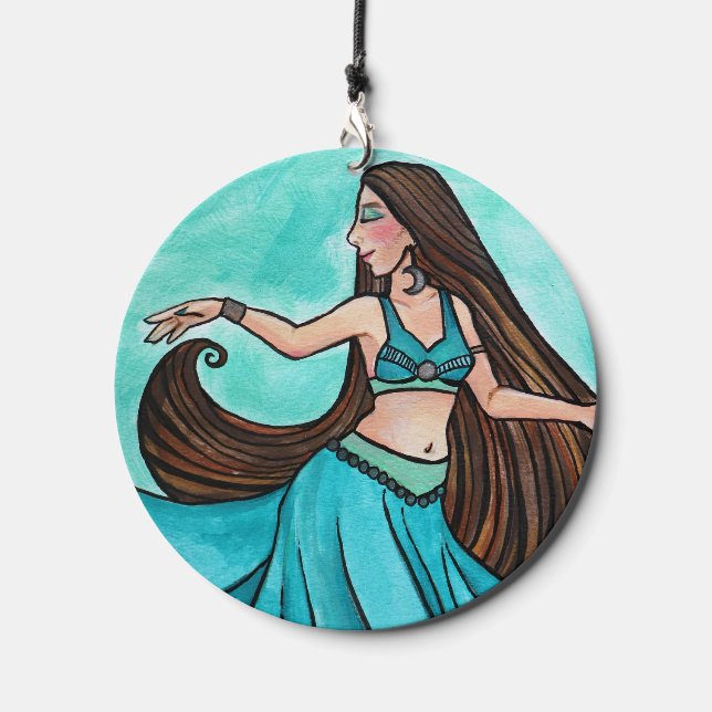 Teal Belly Dancer                                  Wind Chime (Front)