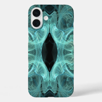 Teal & Black Fractal -adjusts for all cases