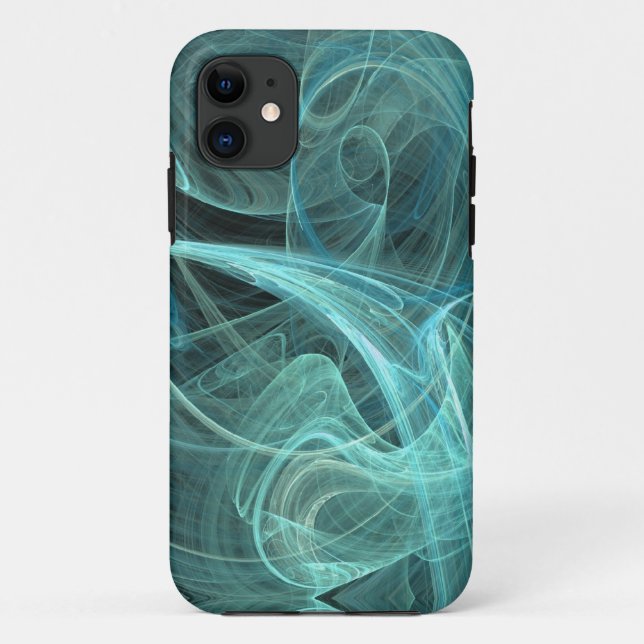 Teal & Black iPhone 5 Case-Mate Barely There Case (Back)