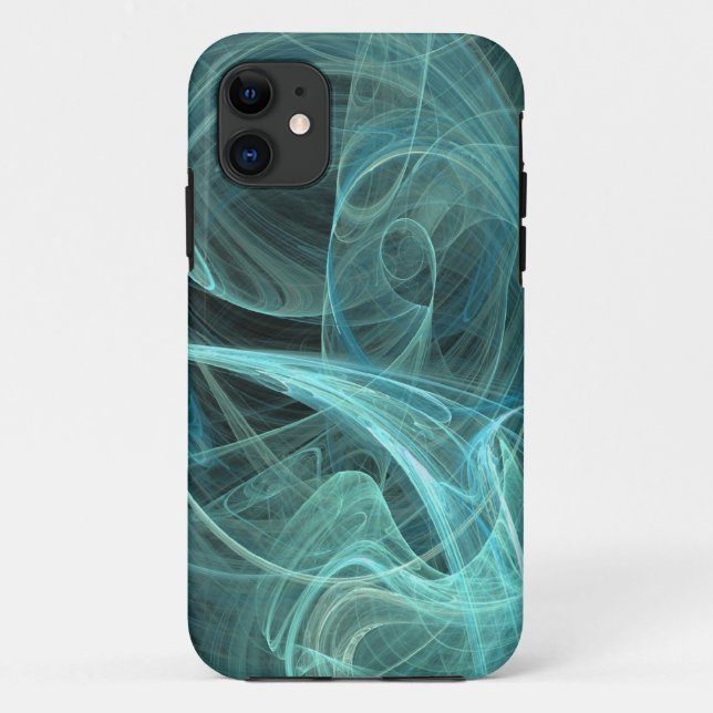 Teal & Black iPhone 5 Custom Case-Mate ID Case (Back)
