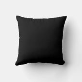 Teal & Black Monogram Damask Pillow (Back)