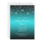 Teal Black Snowflakes Sweet 16 Winter Wonderland