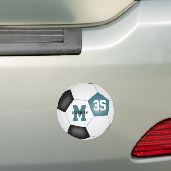 teal black soccer sports team gifts