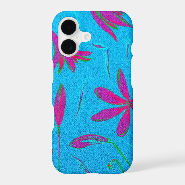 Teal Bloom Breeze Case-Mate iPhone Case (Back)