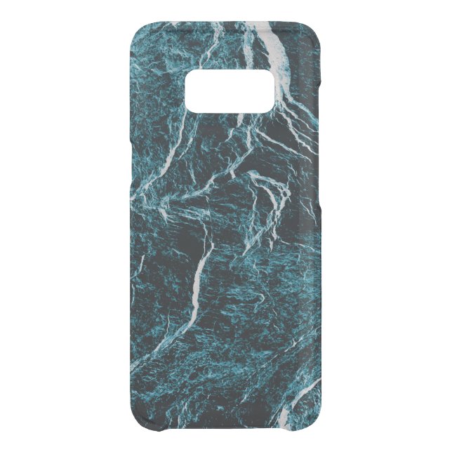 Teal Blue Abstract Pattern Uncommon Samsung Galaxy Case (Back)