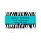 Teal Blue and Black Zebra