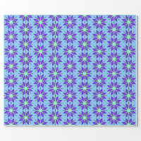Teal blue and purple all occasion wrapping paper | Zazzle