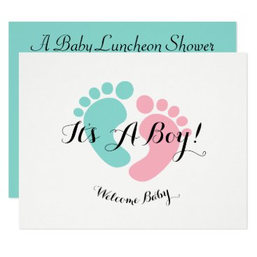 Teal Blue Baby Reveal Baby Shower Invitation Teal Blue Baby Reveal Baby Shower Invitation