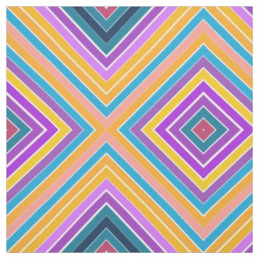 Teal Blue Burgundy and Gold Fabric