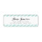 Teal Blue Carnival Stripes Address Labels