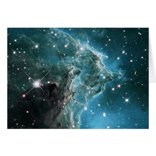 Teal Blue Colored Monkey Head Nebula