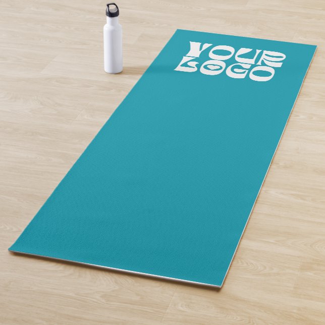 Teal Blue Custom Logo Promotional Business Yoga Mat (In Situ)