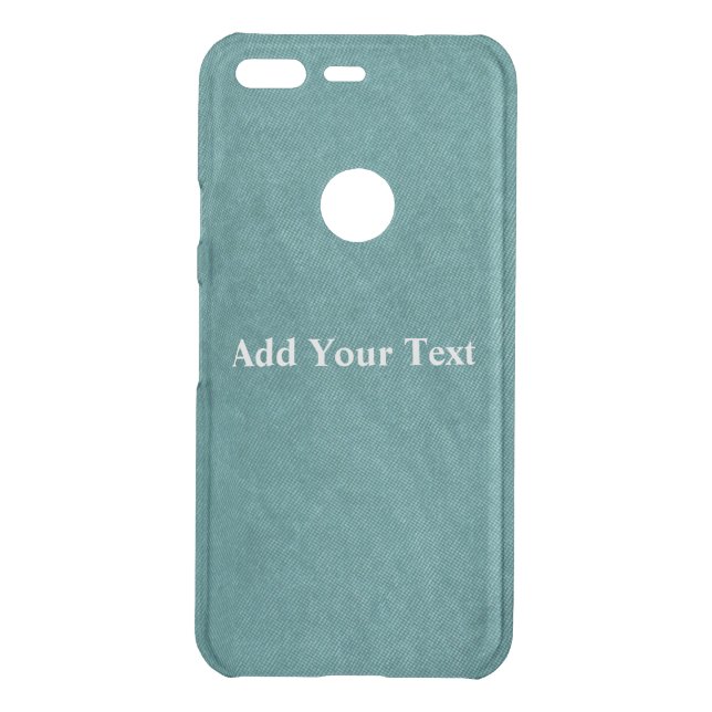Teal Blue Digital Fabric Texture by Shirley Taylor Uncommon Google Pixel Case (Back)