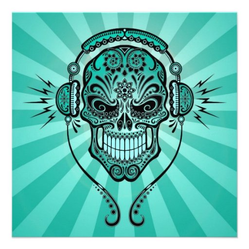 266+ Dj Skull Invitations, Dj Skull Announcements & Invites | Zazzle