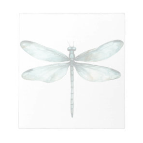 Teal Blue Dragonfly Personalized Note Stationery