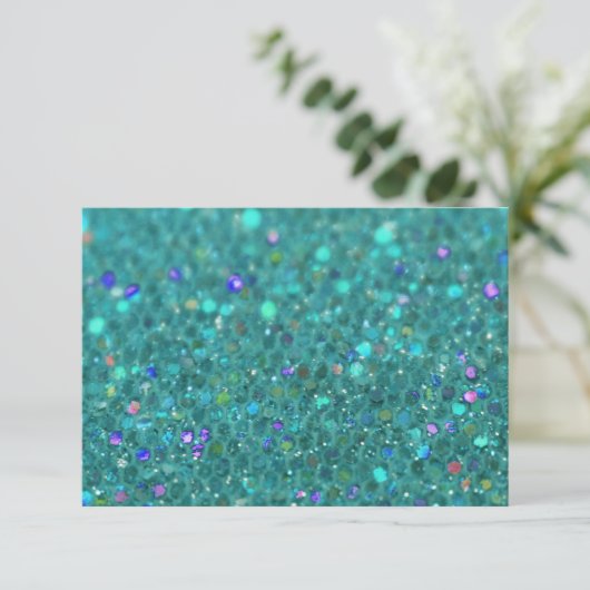 Teal Blue Glitter (Standing Front)