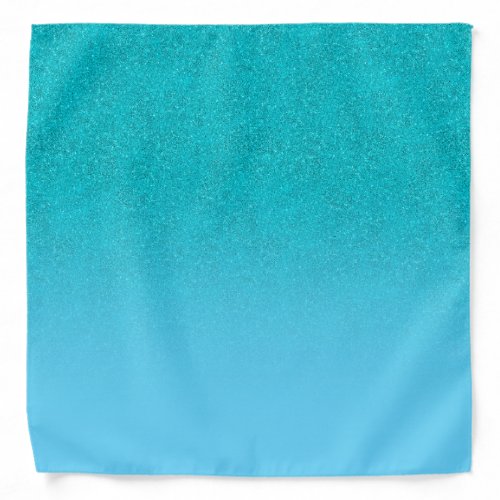 Teal blue green glitter gradient girly glam bandana