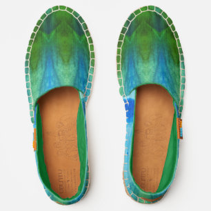 Teal Blue Green Ladies Casual Canvas Shoes