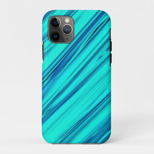 Teal Blue Green Ocean Wave Abstract Colorful Cute iPhone 11 Pro Case
