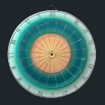 Teal Blue Green Orange Yellow Pink Dart Board<br><div class="desc">2026</div>