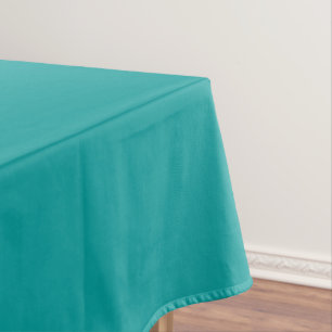 Teal Blue Green Solid Tablecloth