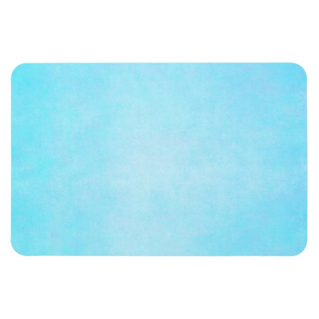 Teal Blue Light Watercolor Template Blank Magnet (Horizontal)