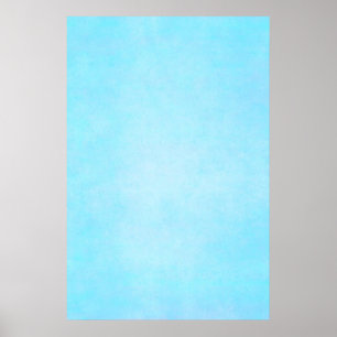 Teal Blue Light Watercolor Template Blank Poster