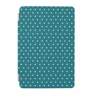 Teal Blue Micro Polka Dot Minimalist iPad Mini Cover