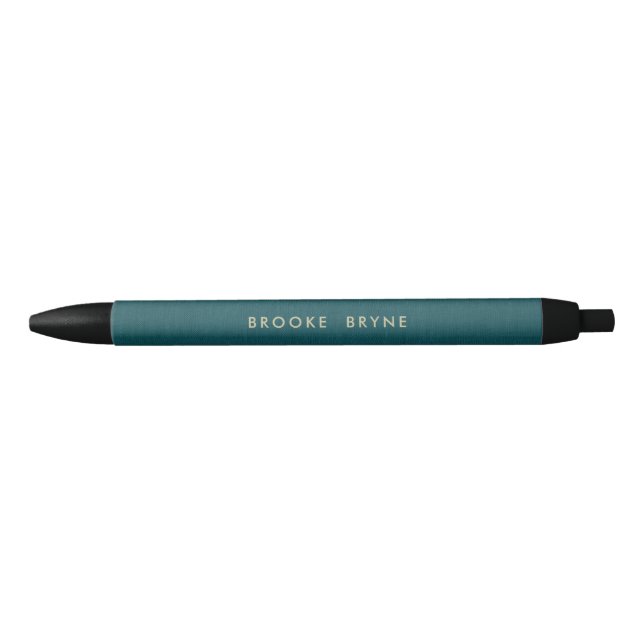 Teal Blue Modern Professional Minimalist Pen (Front)