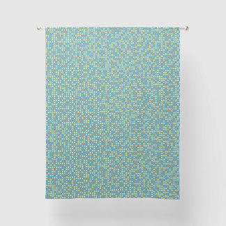 Teal Blue Multi Polka Dot Sheer Curtains
